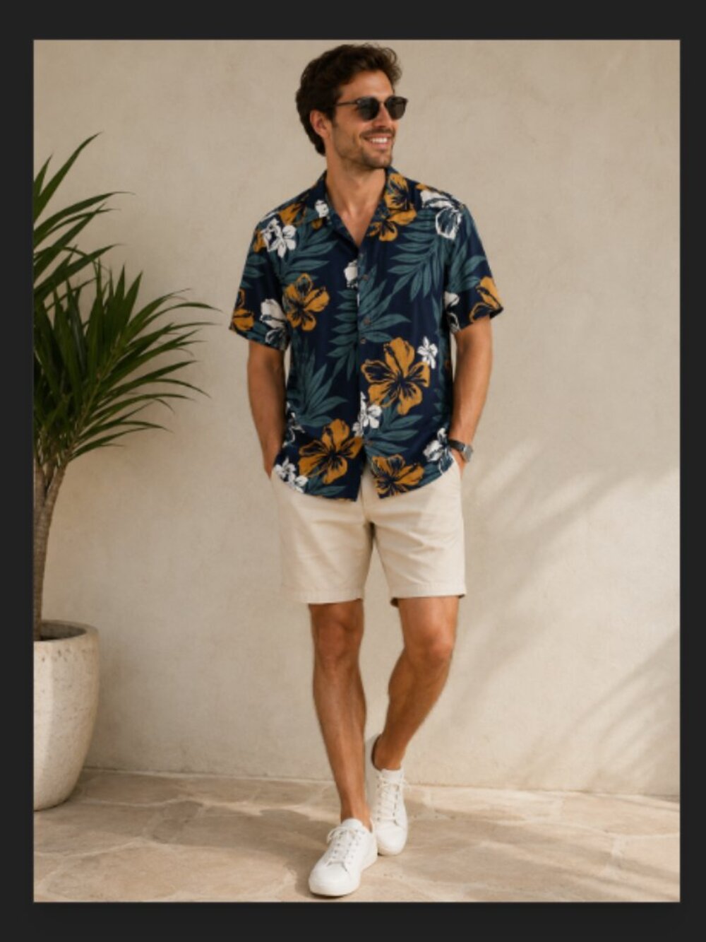 Margaritaville Hawaiian Shirt Hibiscus Tropical Floral Button Up Flowy Medium